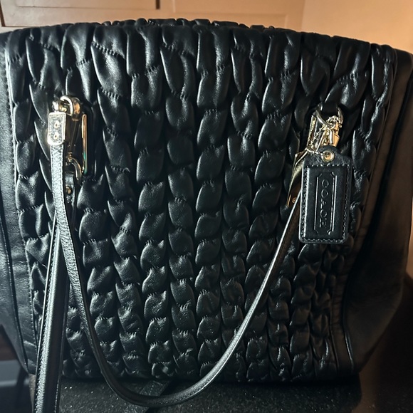 Coach Handbags - EUC! Coach Phoebe Madison black gathered purse.  Large